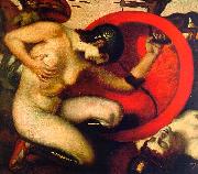 Wounded Amazon Franz von Stuck